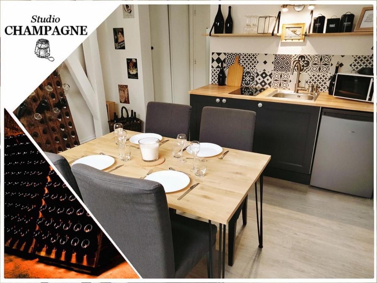 Apartamento Studio Champagne Reims Exterior foto